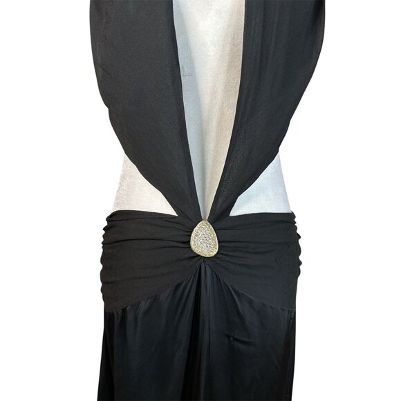 CIN CIN Ivy Orchid Maxi Dress in Black Small New Womens Long Gown - Picture 8 of 13